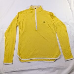Golf Yellow Half-Zip Women's Jacket 100% Cotton